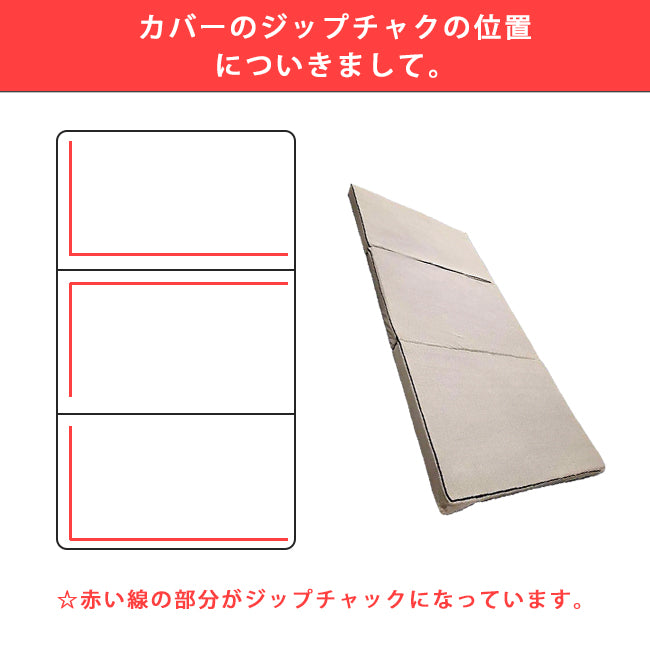 数量限定！！【三つ折りマットレス】高反発マットレス AP 307 三つ折り 厚み7cm 両面フラットタイプ